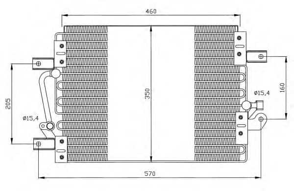 Радіатор кондиціонера NRF 35506