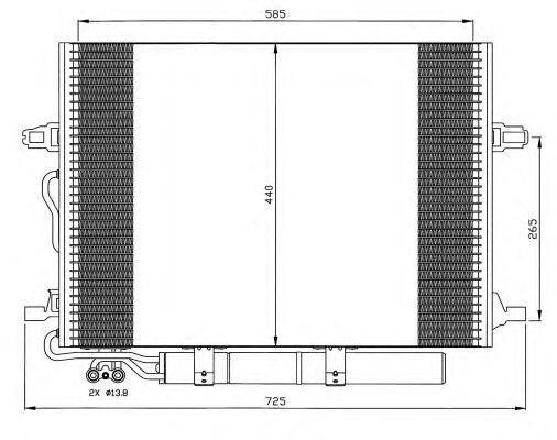 Радиатор кондиционера NRF 35517