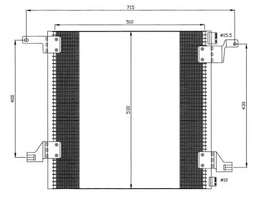 Радиатор кондиционера NRF 35526