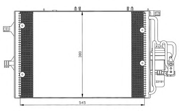 Радиатор кондиционера NRF 35529
