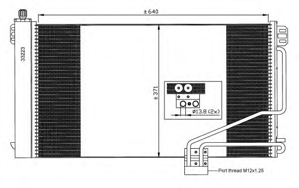 Радиатор кондиционера NRF 35535