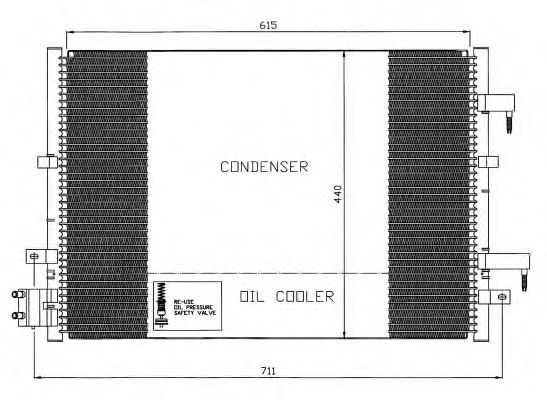 Радиатор кондиционера NRF 35539