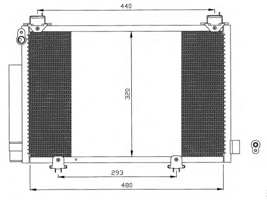 Радіатор кондиціонера NRF 35552