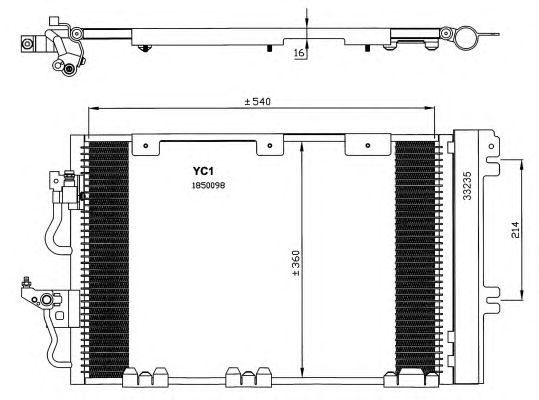 Радиатор кондиционера NRF 35556