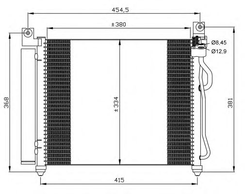 Радиатор кондиционера NRF 35569