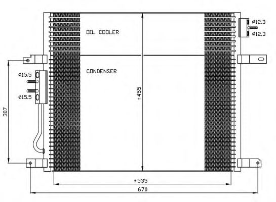 Радиатор кондиционера NRF 35577