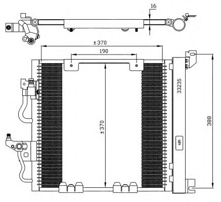 Радиатор кондиционера NRF 35598