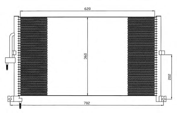 Радиатор кондиционера NRF 35603