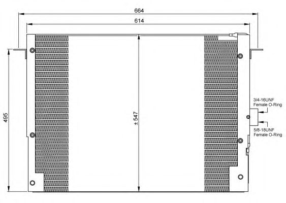 Радиатор кондиционера NRF 35657