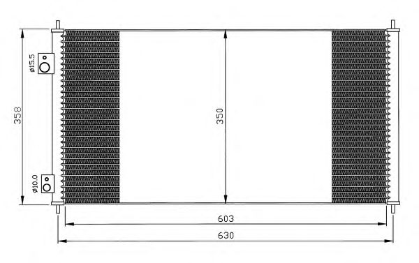 Радиатор кондиционера NRF 35663