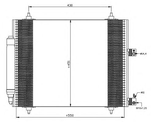 Радиатор кондиционера NRF 35669