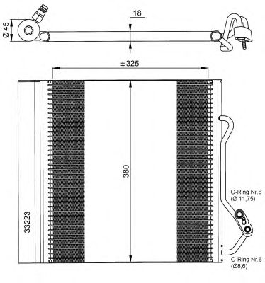 Радиатор кондиционера NRF 35720