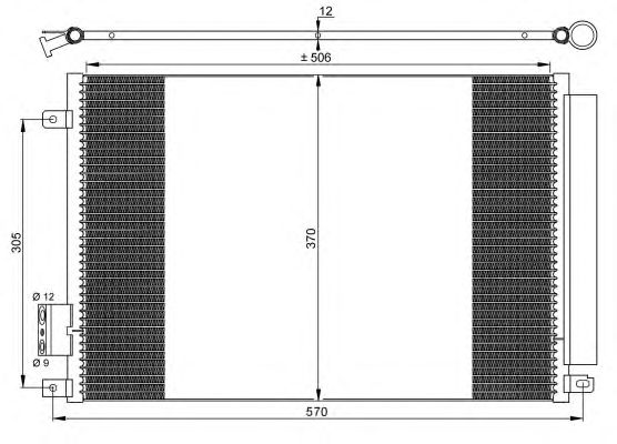 Радиатор кондиционера NRF 35753