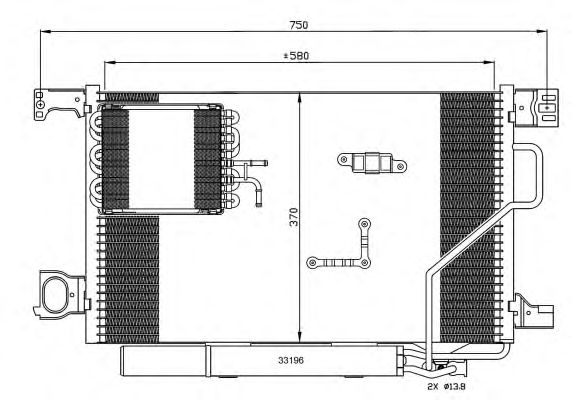 Радиатор кондиционера NRF 35774