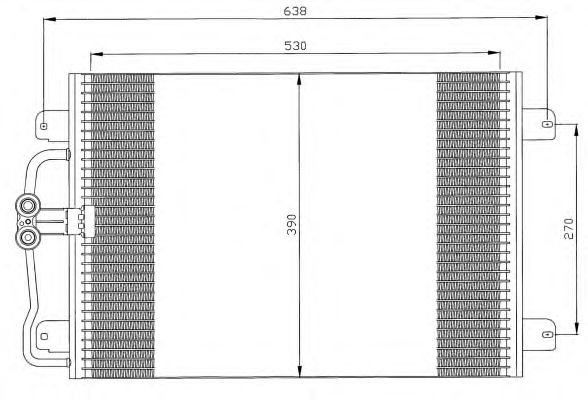 Радиатор кондиционера NRF 35832