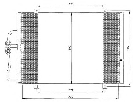 Радиатор кондиционера NRF 35833