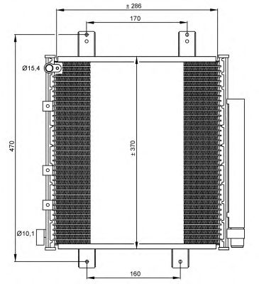 Радиатор кондиционера NRF 35856