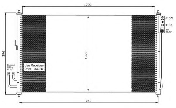Радіатор кондиціонера NRF 35878