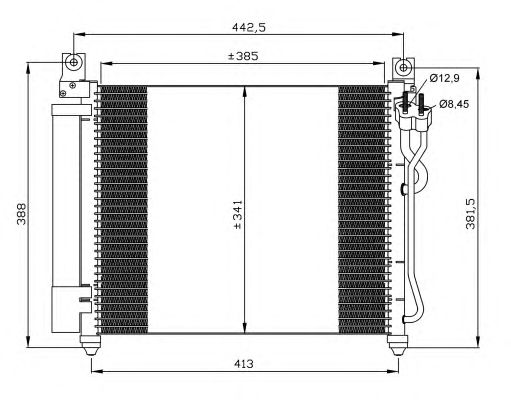 Радіатор кондиціонера NRF 35888