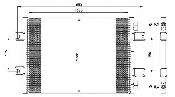 Радиатор кондиционера NRF 35909