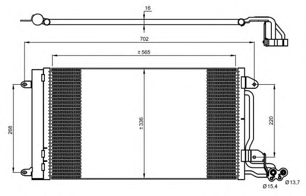 Радиатор кондиционера NRF 35910