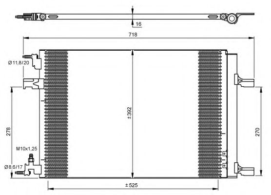 Радиатор кондиционера NRF 35918