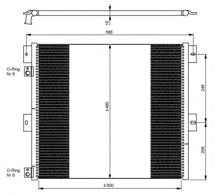 Радиатор кондиционера NRF 35924