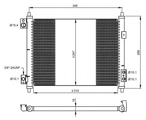 Радиатор кондиционера NRF 35926