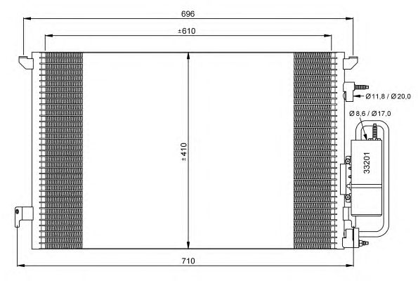 Радиатор кондиционера NRF 35929
