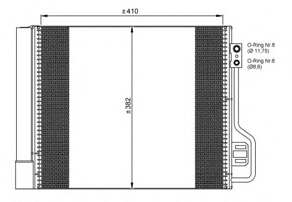Радиатор кондиционера NRF 35937