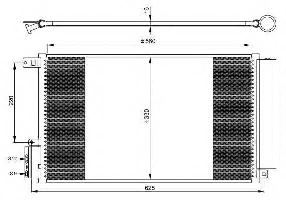 Радиатор кондиционера NRF 35939