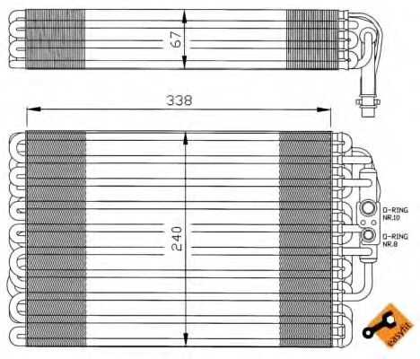 Испаритель кондиционера NRF 36034