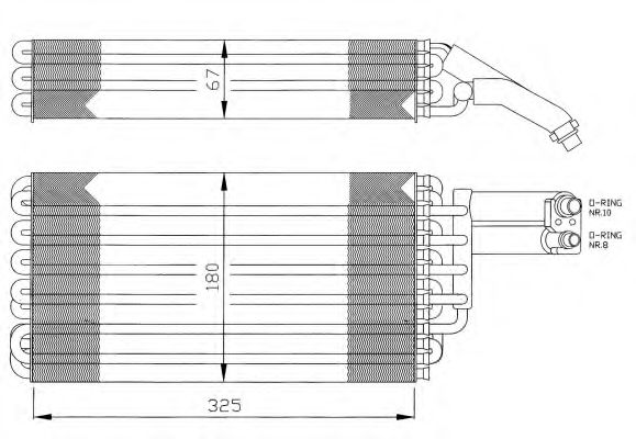 Испаритель кондиционера NRF 36057