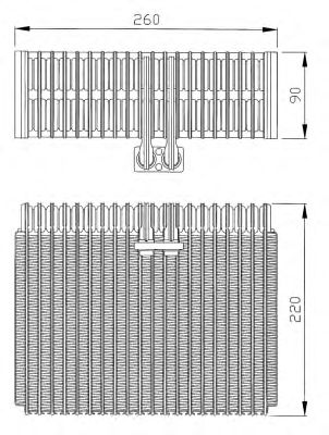 Випарник кондиціонера NRF 36066