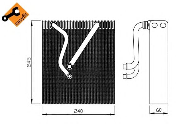 Испаритель кондиционера NRF 36109