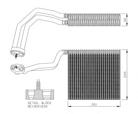 Испаритель кондиционера NRF 36138