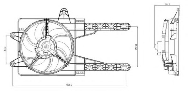 Вентилятор охолодження NRF 47247