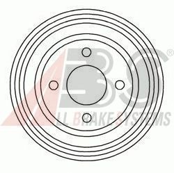 Тормозной барабан A.B.S. 3344-S