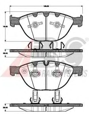 Тормозные колодки A.B.S. 37463