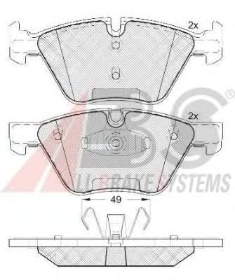 Тормозные колодки A.B.S. 37551