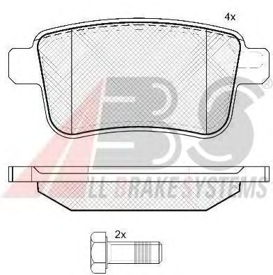 Тормозные колодки A.B.S. 37665
