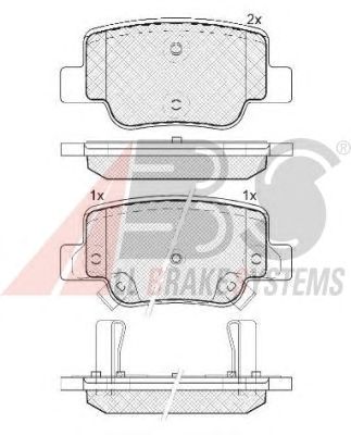 Тормозные колодки A.B.S. 37735