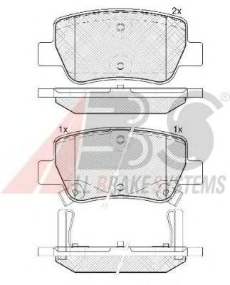 Тормозные колодки A.B.S. 37737
