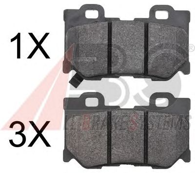 Тормозные колодки A.B.S. 37769