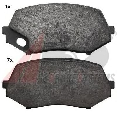 Тормозные колодки A.B.S. 37771