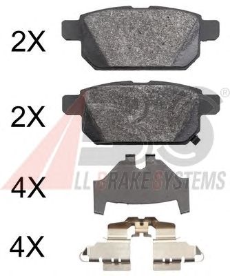 Тормозные колодки A.B.S. 37886