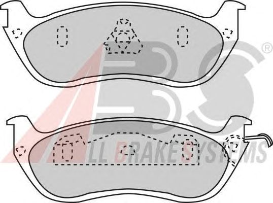 Тормозные колодки A.B.S. 38690