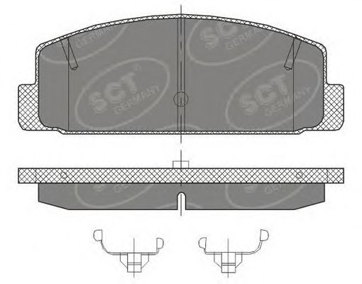 Гальмівні колодки SCT Germany SP 453