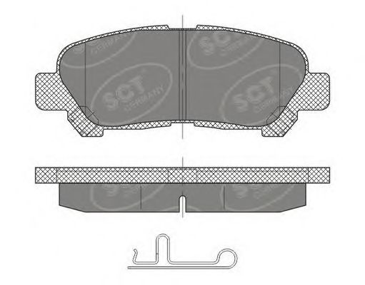 Гальмівні колодки SCT Germany SP 481