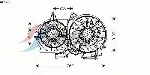 Вентилятор охлаждения AVA QUALITY COOLING AI7506